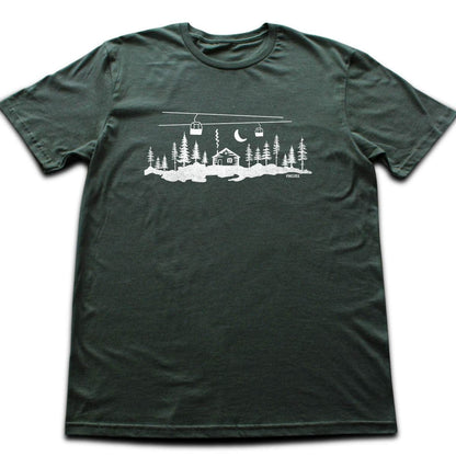 Cabin And Telecabin T-shirt - Military Green