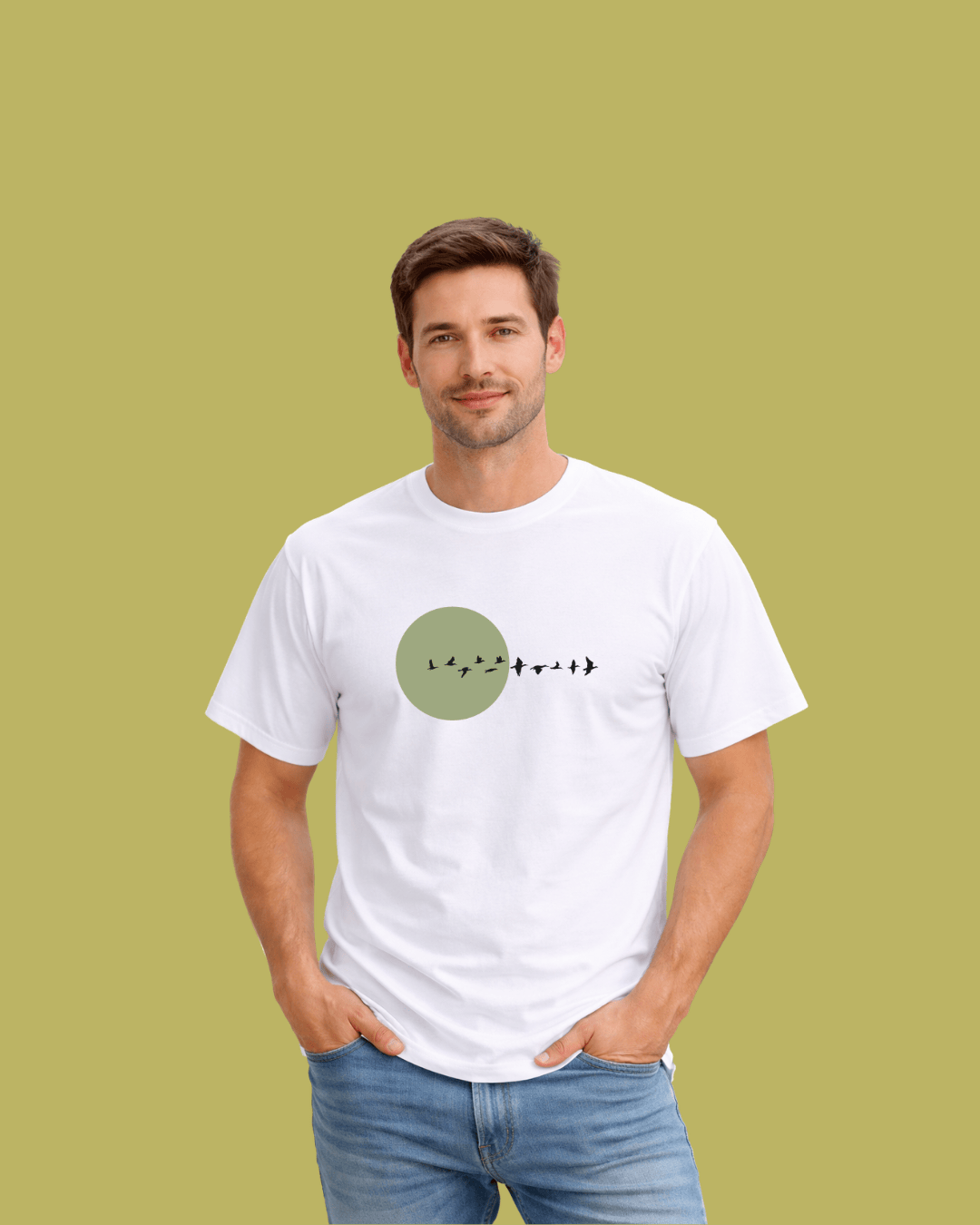 Migratory Birds and Sun T-shirt