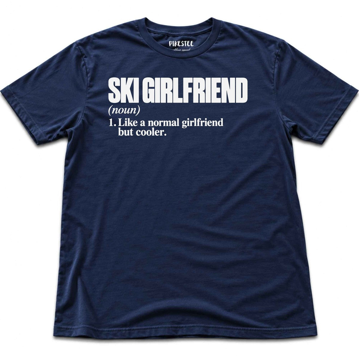 Ski Girlfriend T-shirt - Heather Navy