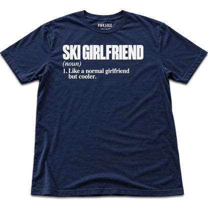 Ski Girlfriend T-shirt - Heather Navy