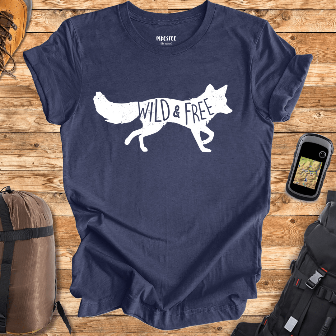 Wild and Free Fox Graphic T-shirt