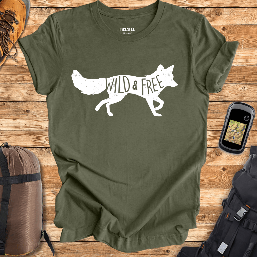 Wild and Free Fox Graphic T-shirt