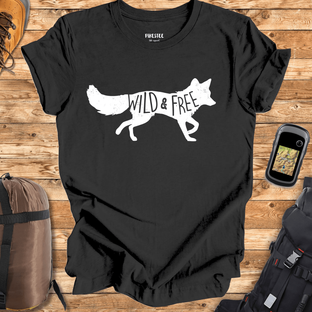 Wild and Free Fox Graphic T-shirt