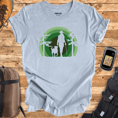 Green Landscape Hike and Dog T-shirt