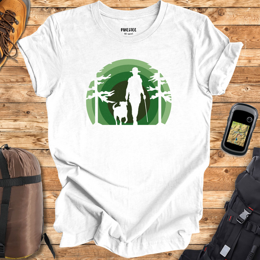 Green Landscape Hike and Dog T-shirt