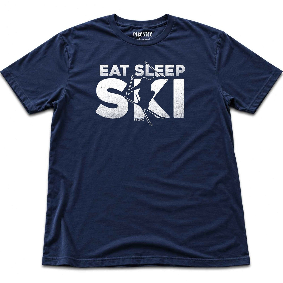 Eat Sleep Ski T-shirt - Navy