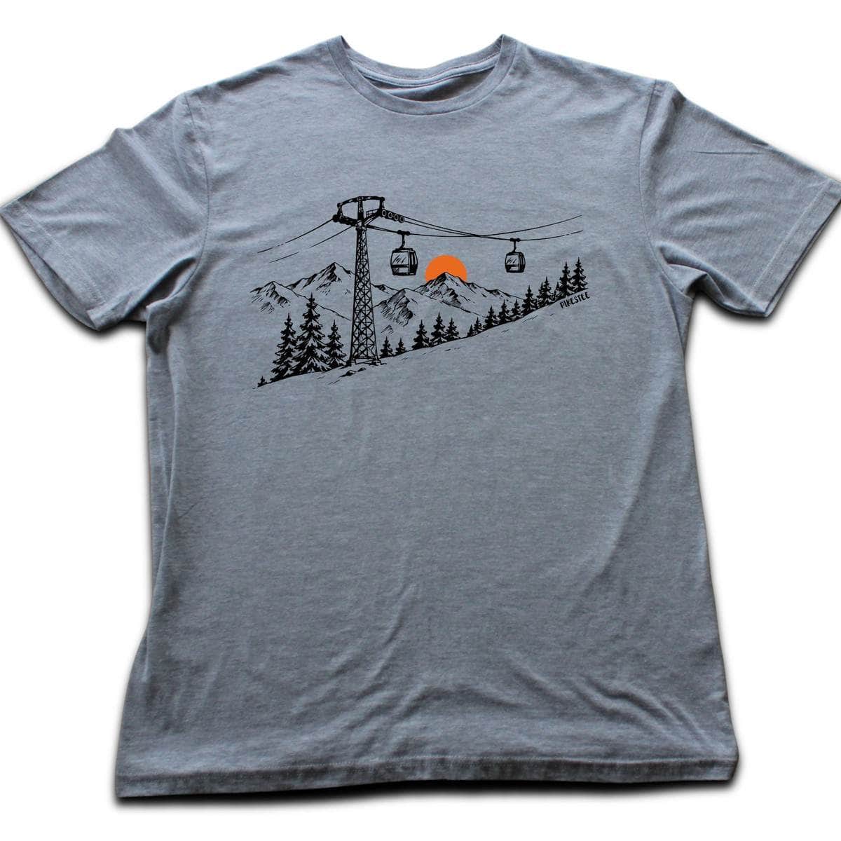 Handdrawn Telecabin T-shirt - Sport Grey