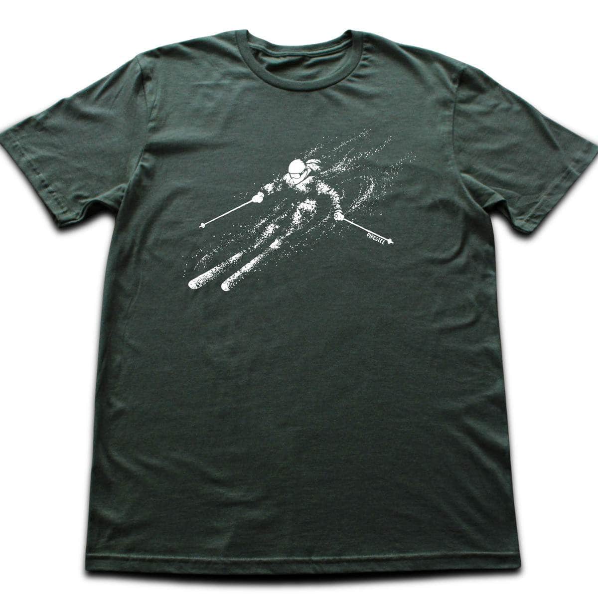 Skier Flow Descent T-shirt - Military Green