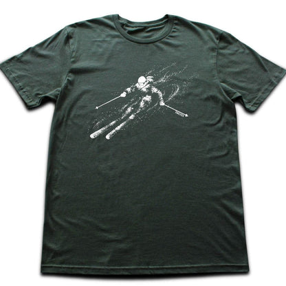 Skier Flow Descent T-shirt - Military Green