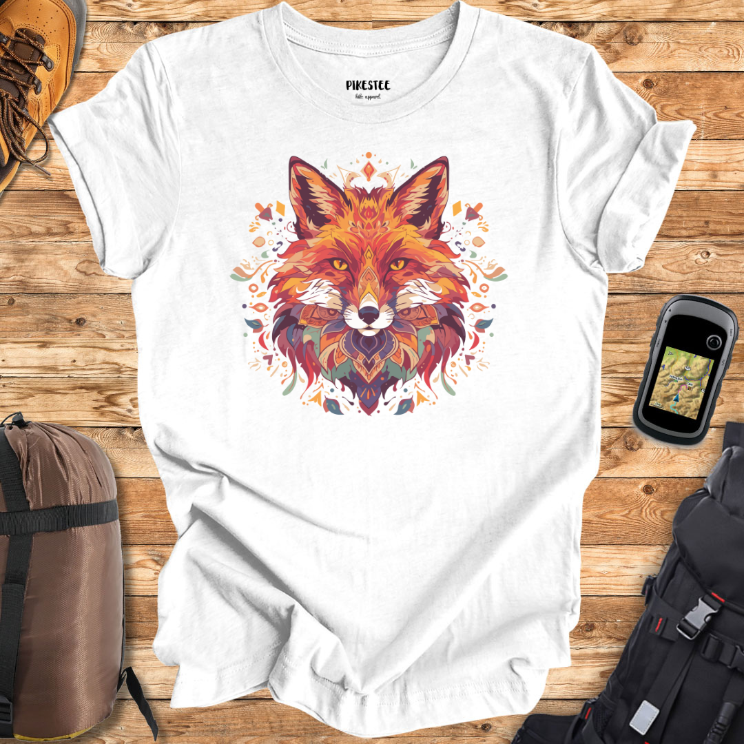 Colorfull fox Mandala Graphic T-shirt