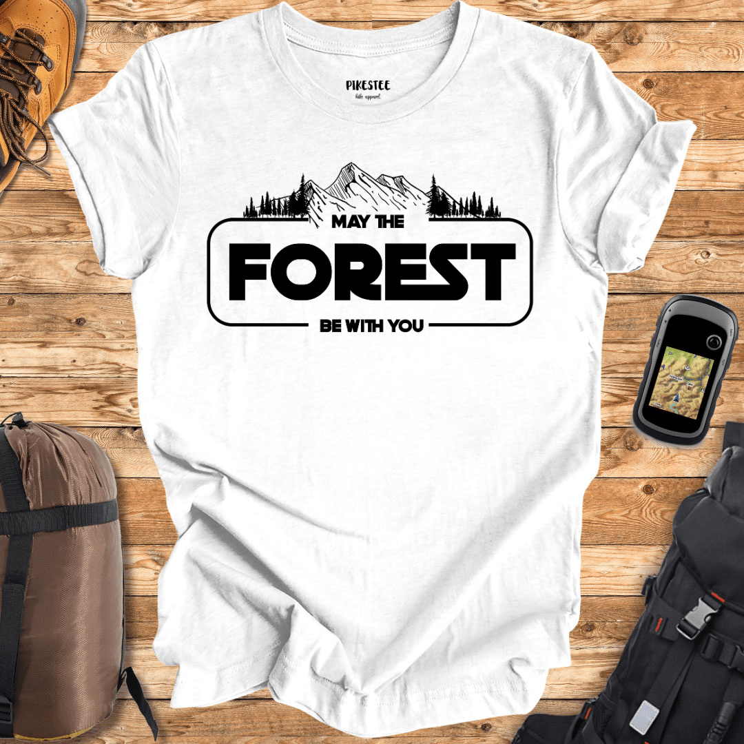 "May The Forest Be With You" graphic T-shirt