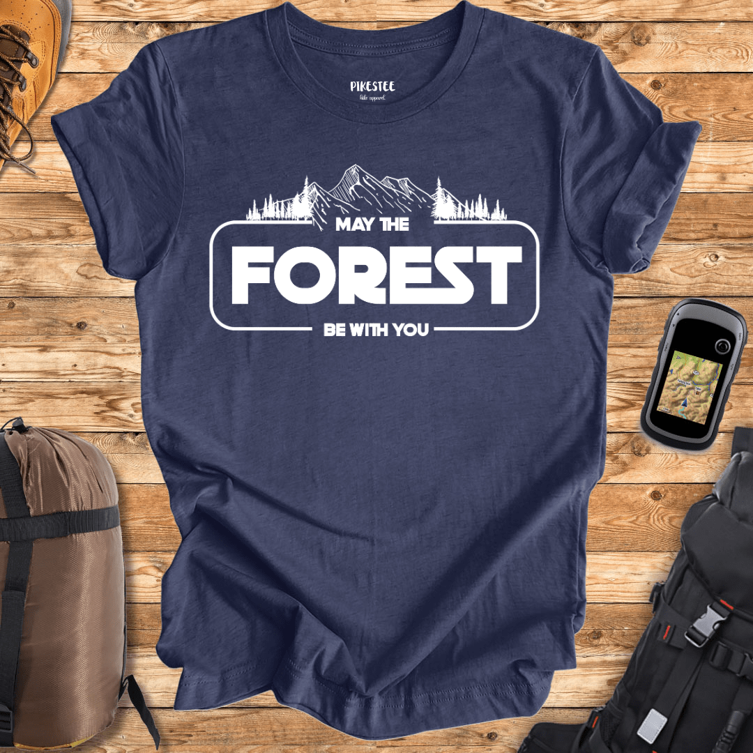 "May The Forest Be With You" graphic T-shirt