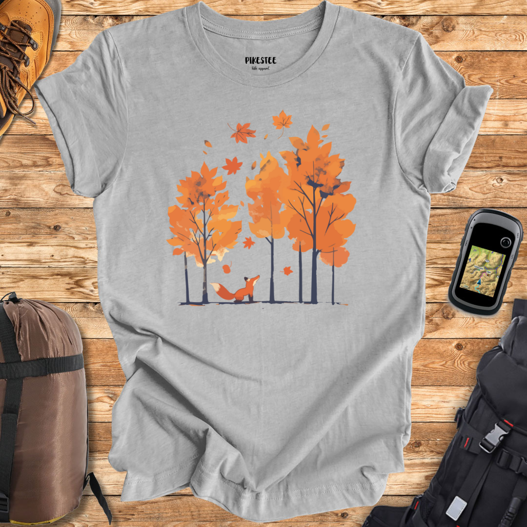 Fall Fox graphic T-shirt