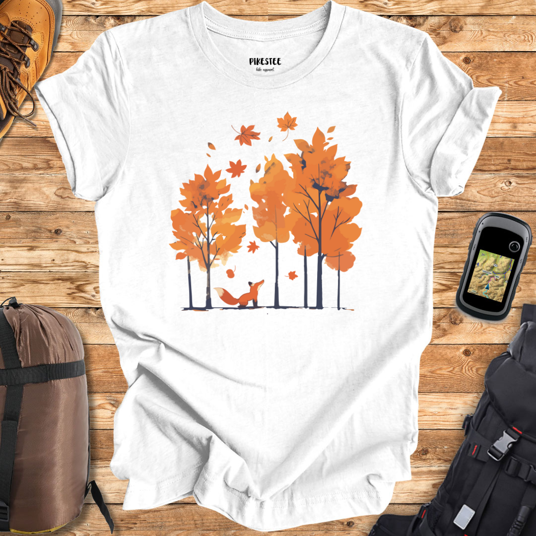 Fall Fox graphic T-shirt