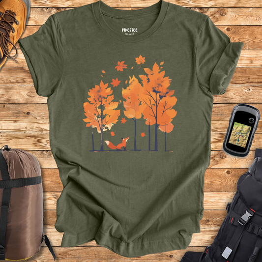 Fall Fox graphic T-shirt