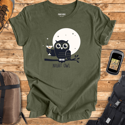 Night Owl graphic T-shirt