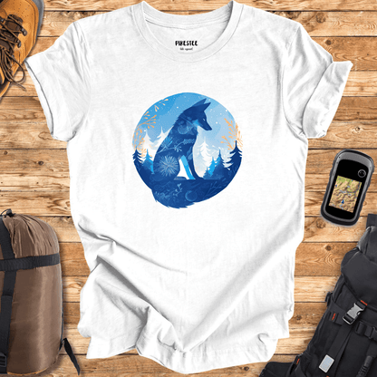 Blue Fox graphic T-shirt