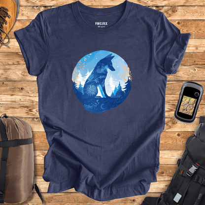 Blue Fox graphic T-shirt