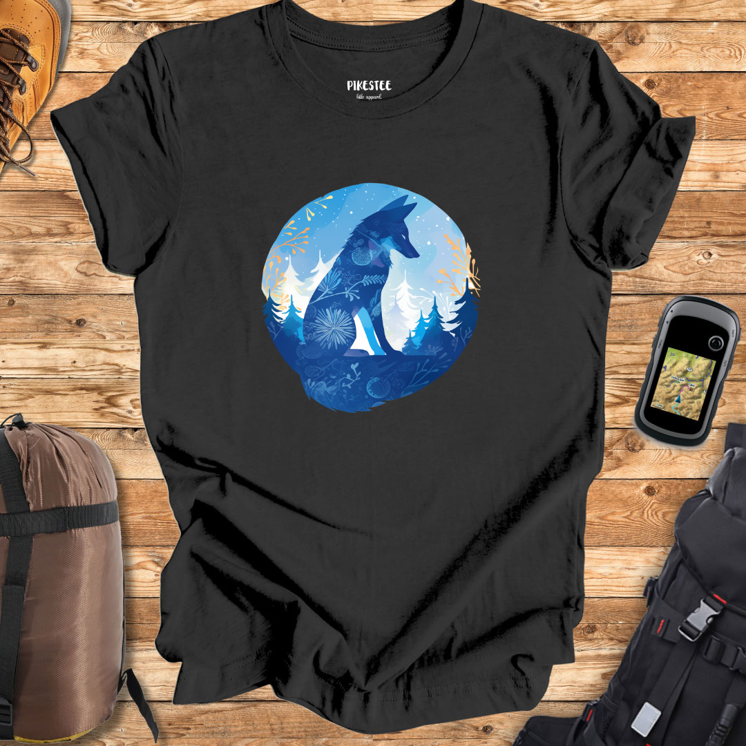 Blue Fox graphic T-shirt