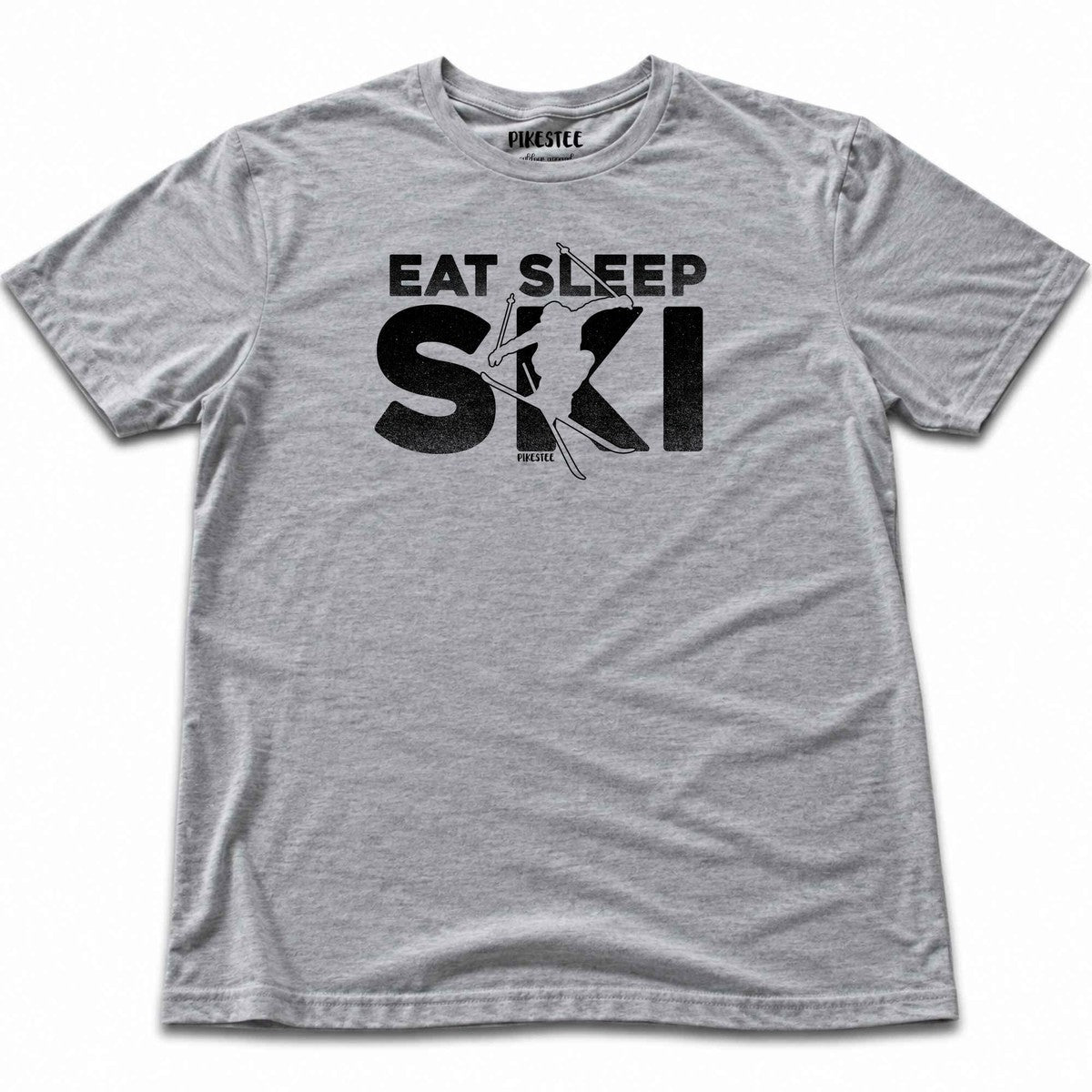 Eat Sleep Ski T-shirt - Sport Grey