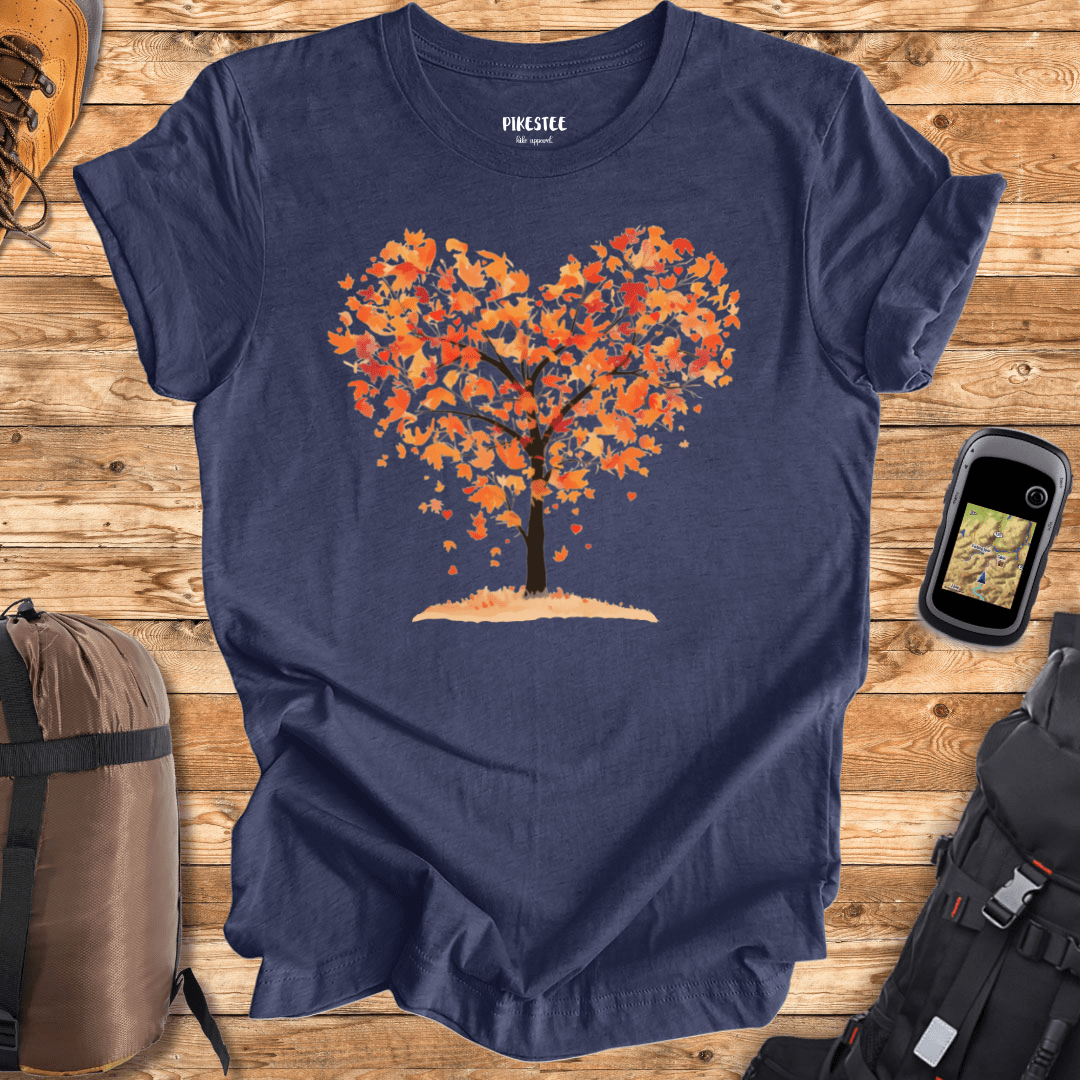 Autumn Tree Heart T-shirt