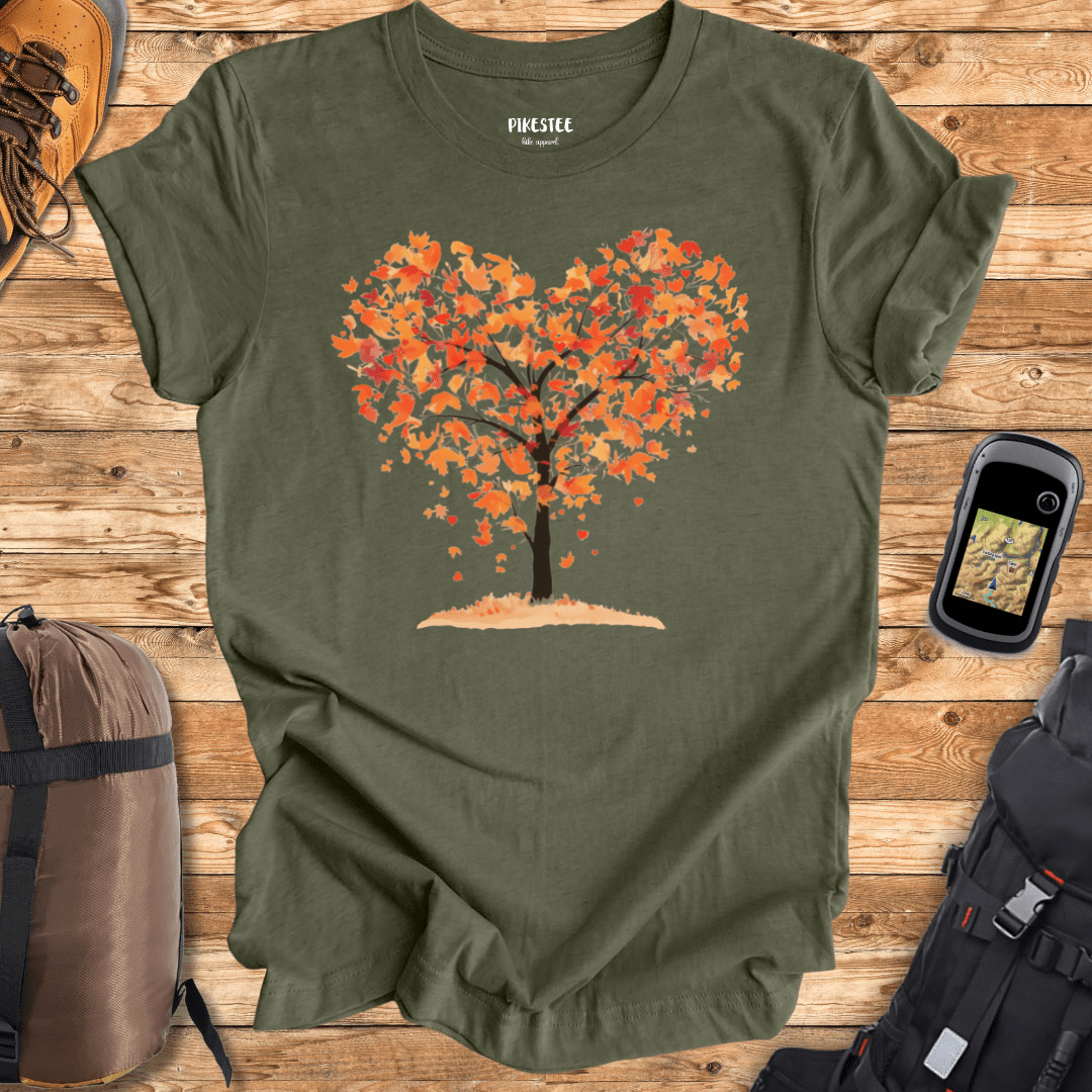 Autumn Tree Heart T-shirt