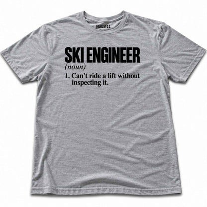Ski Engineer T-shirt - Sport Grey
