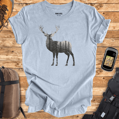 "Deer Landscape" graphic T-shirt