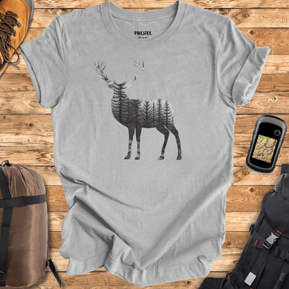 "Deer Landscape" graphic T-shirt