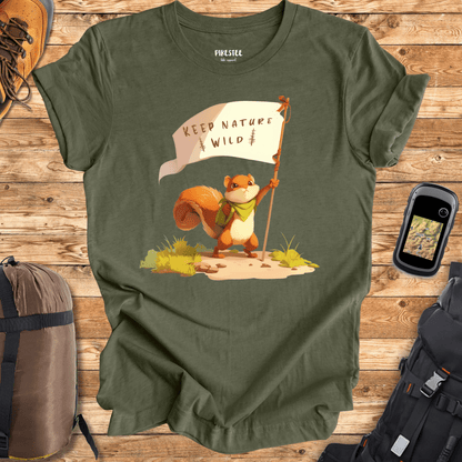 Keep Nature Wild Squirrel T-shirt