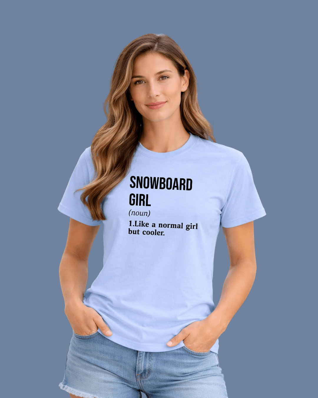 Snowboard Girl Definition T-shirt
