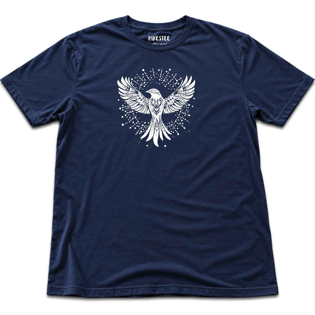 Bird Mandala T-shirt - Navy