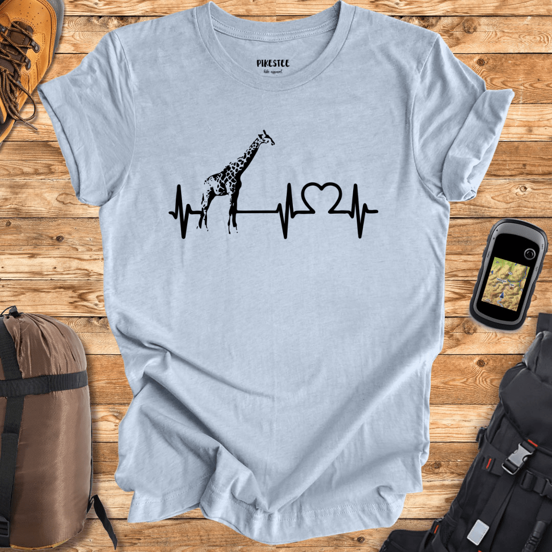 Giraffe Heart Beat T-shirt