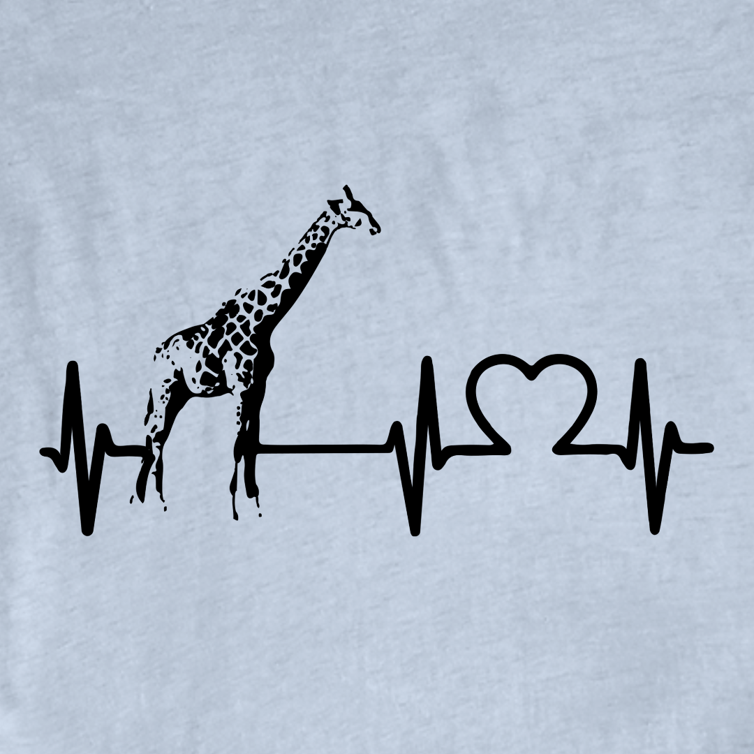 Giraffe Heart Beat T-shirt