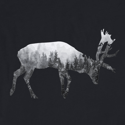 Deer Double Exposure T-shirt