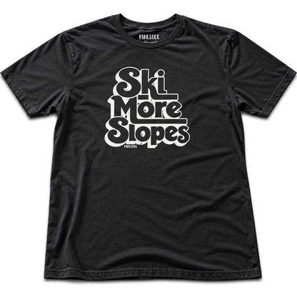 Ski More Slopes T-shirt - Black