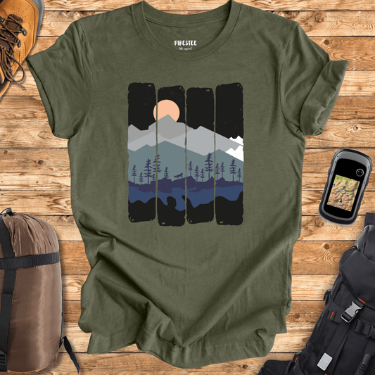 Nigh Landscape Fox T-shirt