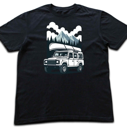 Jeep Canoe Landscape T-shirt