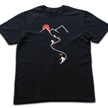 Ski Path Flags T-shirt