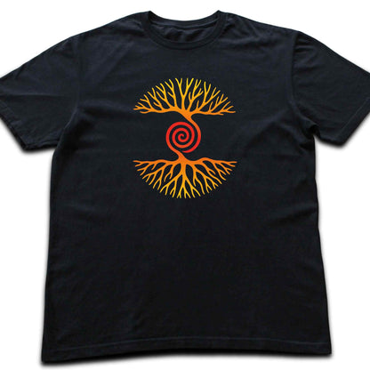 Tree and Roots Spiral T-shirt