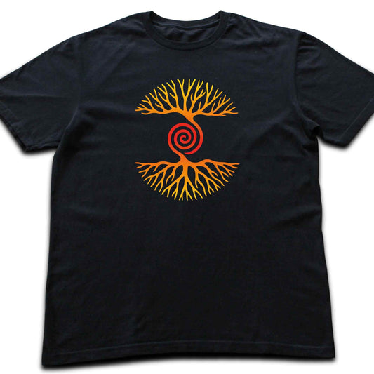 Tree and Roots Spiral T-shirt