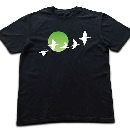 Migratory Birds Green Sun T-shirt