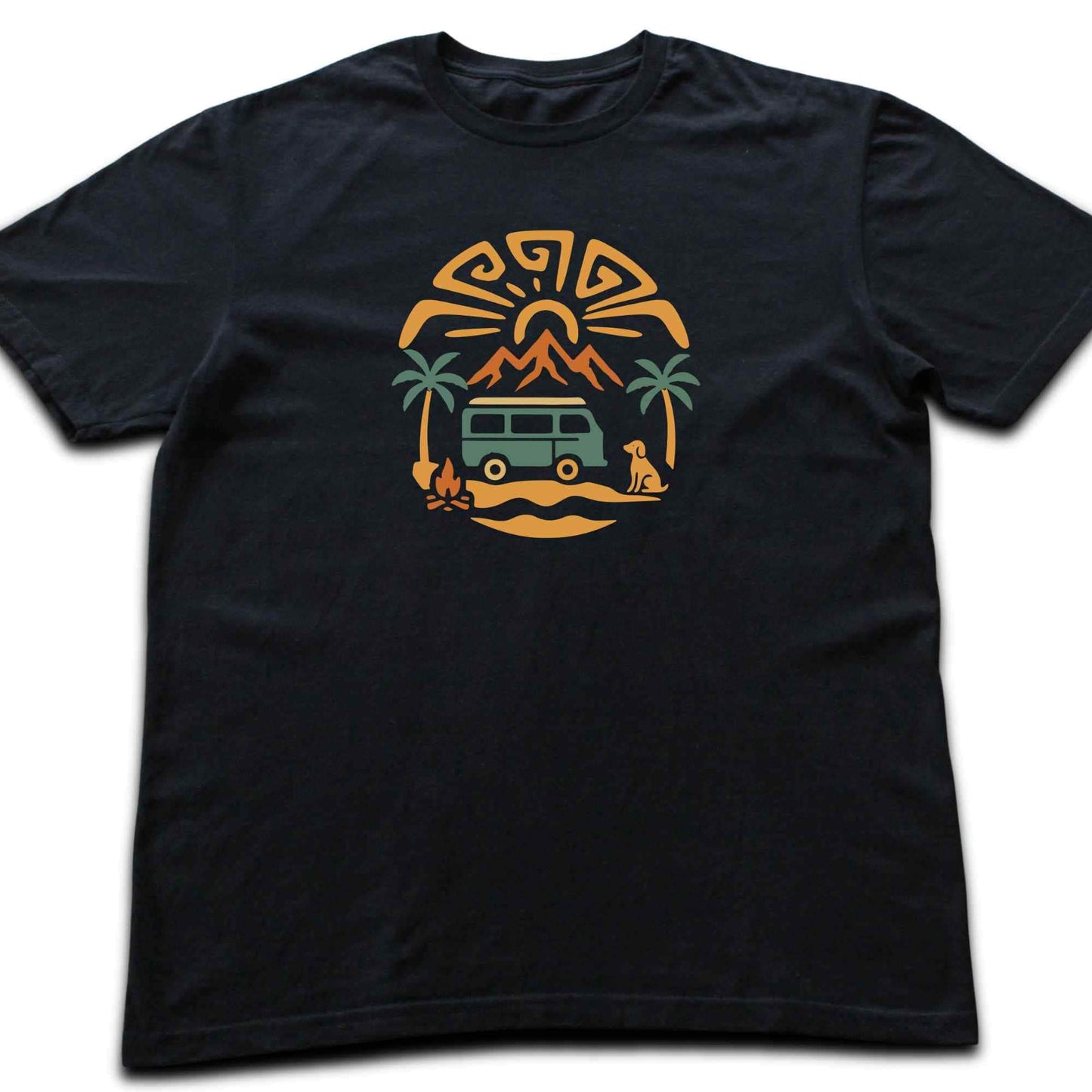 Beach Van And Dog T-shirt