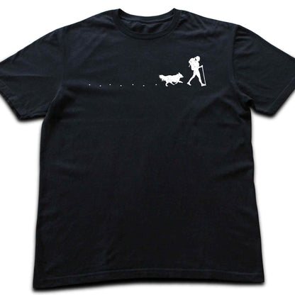 Hiker and dog Path Graphic T-shirt