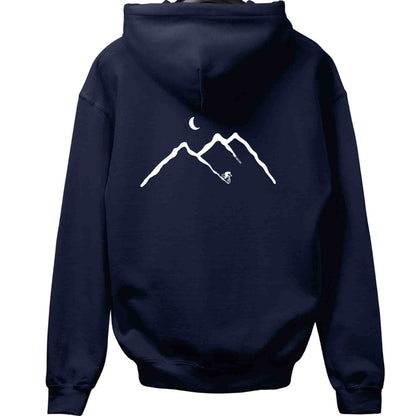 Biking Mountain Path Back-Print Hoodie