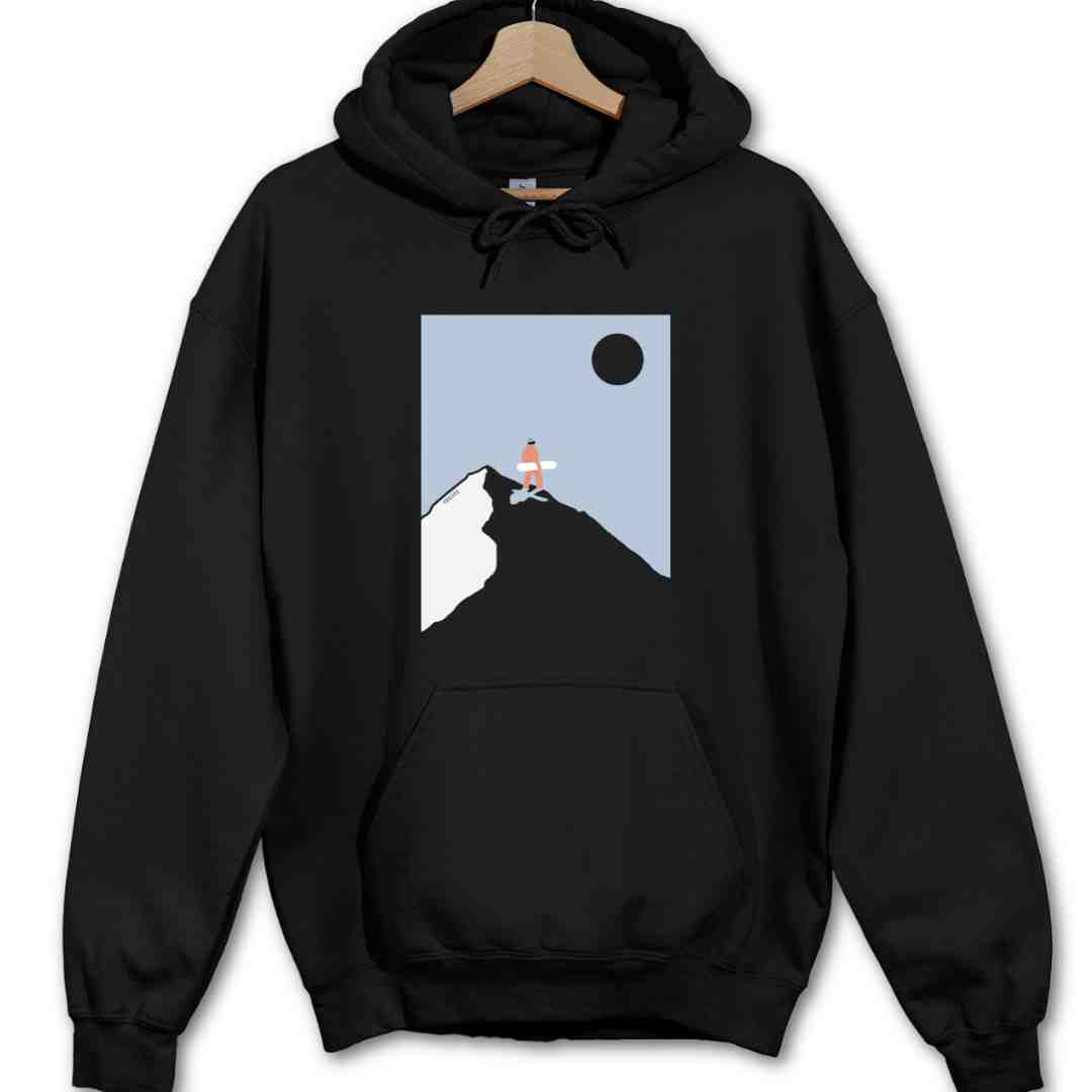 Snowboard On Top Hoodie