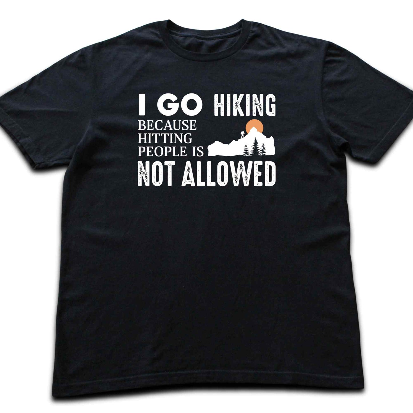Hitting People Hiking T-shirt