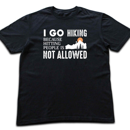 Hitting People Hiking T-shirt