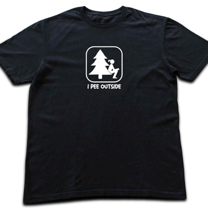 "I Pee Outside, Girls" graphic T-shirt