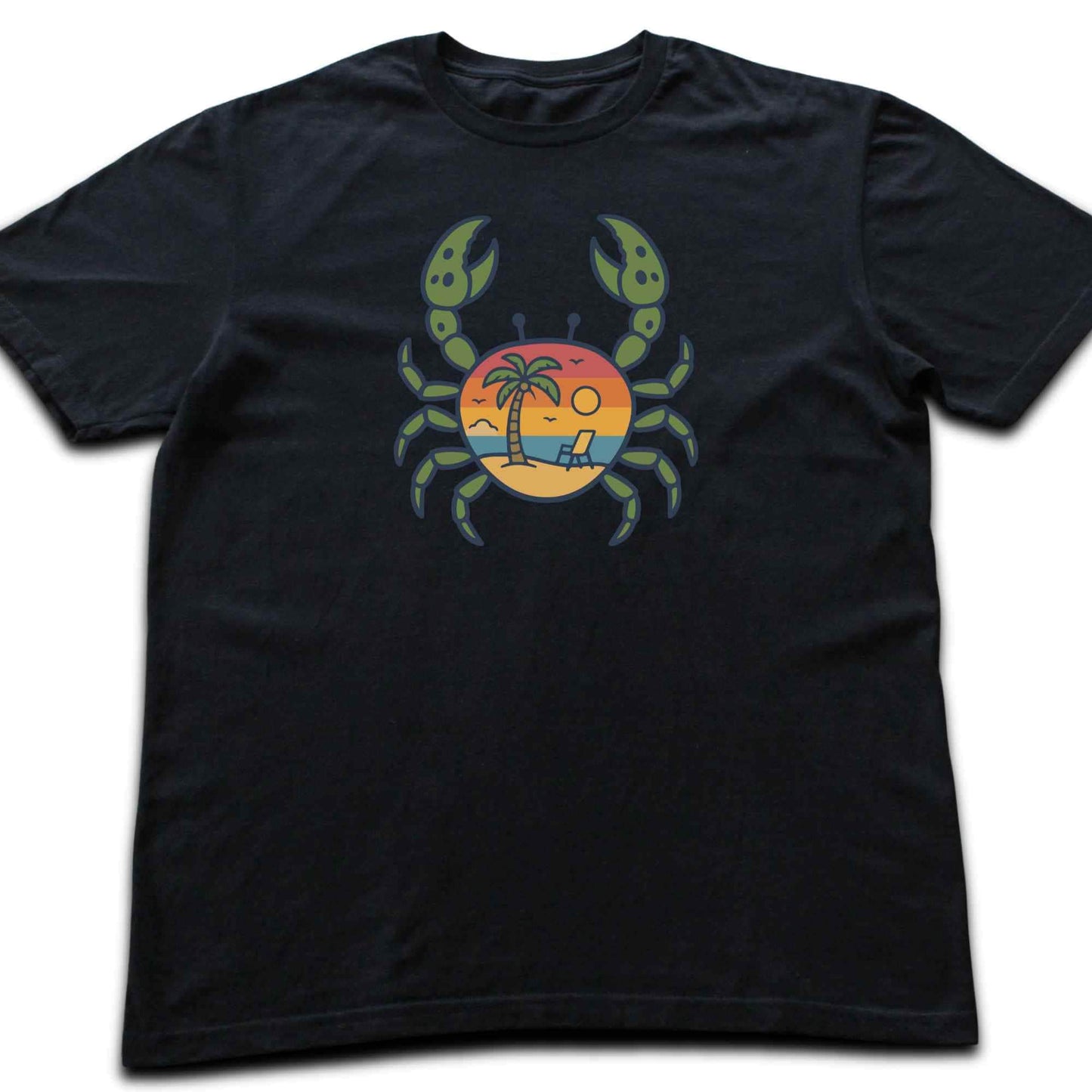 Crab Beach Landscape T-shirt